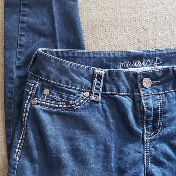 Maurices Skinny Blue Leggings Size L-L - Picture 3 of 5